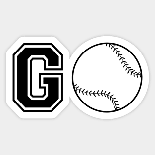 Go baseball softball Sticker